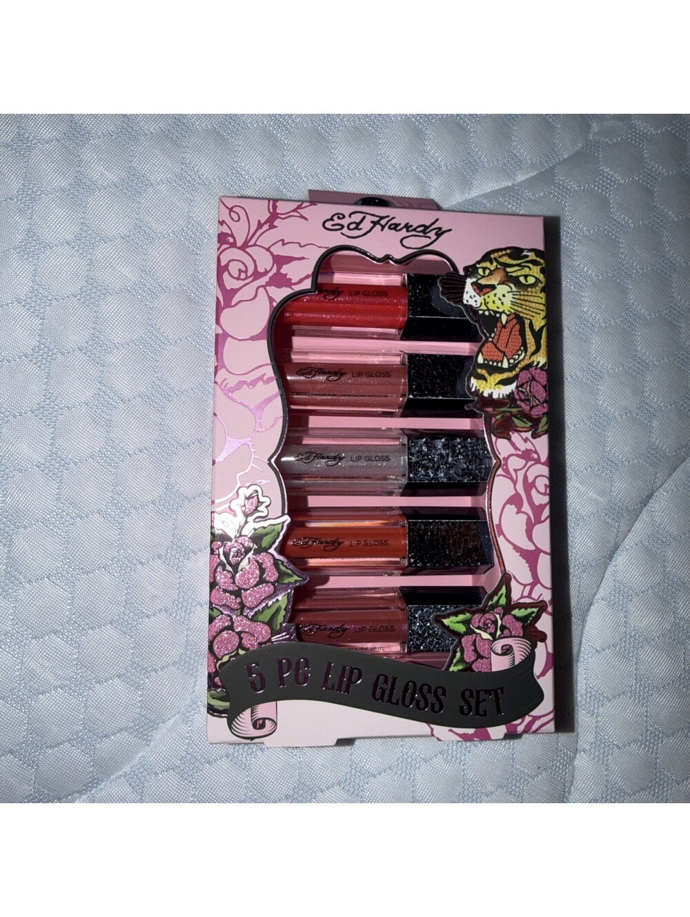 Ed Hardy 5 Pc Glossy Delight Lip Gloss Set 5.5ml/0.19oz Each